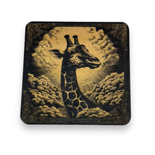 Load image into Gallery viewer, Coasters - Black - Giraffe -  Set of 2