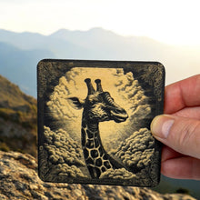 Load image into Gallery viewer, Coasters - Black - Giraffe -  Set of 2