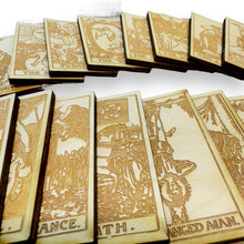 Load image into Gallery viewer, Tarot Deck Wood Cards - Set of 78 - Raw Wood 2x3in each