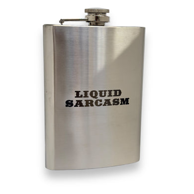 8oz Stainless Liquid Sarcasm Flask