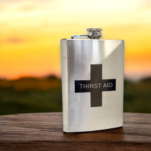 Load image into Gallery viewer, 8oz Thirst Aid Stainless Steel Flask