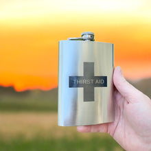 Load image into Gallery viewer, 8oz Thirst Aid Stainless Steel Flask