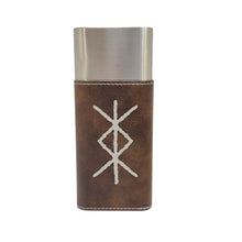 Load image into Gallery viewer, Cigar Case with Cutter - Viking Protection Rune Leather