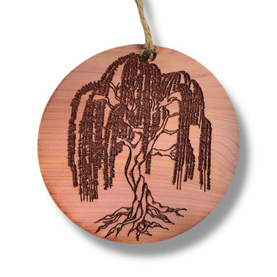 Weeping Willow - Cedar Ornament