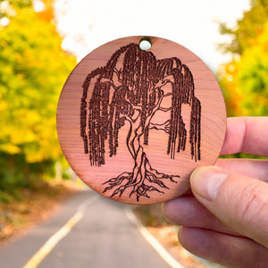 Weeping Willow - Cedar Ornament