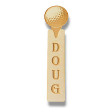 Load image into Gallery viewer, Bookmark - PERSONALIZED Golf - Raw Wood