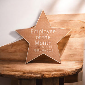 Sign - PERSONALIZED Employee Of The Month Star