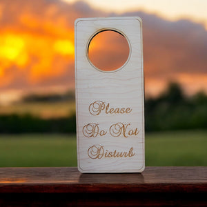 Please Do Not Disturb Door sign - Wood