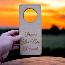 Load image into Gallery viewer, Please Do Not Disturb Door sign - Wood