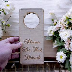 Please Do Not Disturb Door sign - Wood