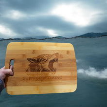 Load image into Gallery viewer, Cutting Board - Supper is Coming 14&#39;&#39;x9.5&#39;&#39;x.5&#39;&#39; Bamboo