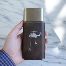 Load image into Gallery viewer, Cigar Case with Cutter - Helicopter Lineman Leather