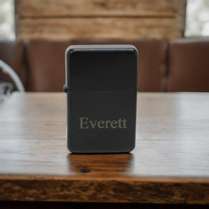 Lighter - Black Lighter With your Name Personalized in Times New Roman