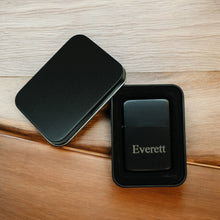 Load image into Gallery viewer, Lighter - Black Lighter With your Name Personalized in Times New Roman
