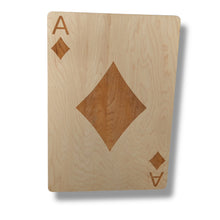 Load image into Gallery viewer, Ace of Diamonds Sign 13x20 Raw Wood