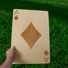 Load image into Gallery viewer, Ace of Diamonds Sign 13x20 Raw Wood