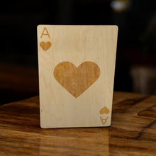 Load image into Gallery viewer, Ace of Hearts Sign 13x20 Raw Wood