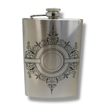 Load image into Gallery viewer, 8oz Decorative Design Stainless Steel Flask