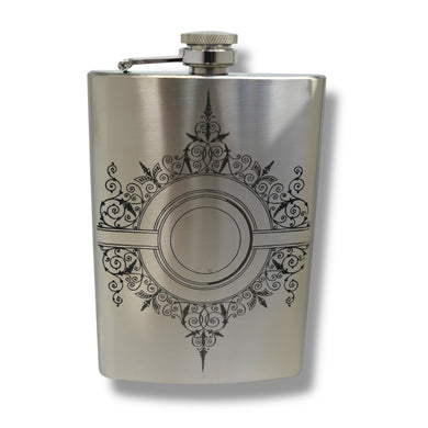 8oz Decorative Design Stainless Steel Flask