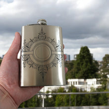 Load image into Gallery viewer, 8oz Decorative Design Stainless Steel Flask