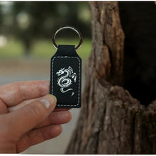 Load image into Gallery viewer, Keychain - Rectangle - Flying Dragon - Leather