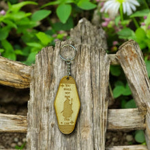 Load image into Gallery viewer, Keychain - You shall not pass this car - Birch wood