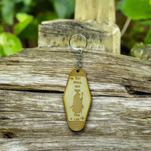 Load image into Gallery viewer, Keychain - You shall not pass this car - Birch wood