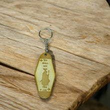 Load image into Gallery viewer, Keychain - You shall not pass this car - Birch wood