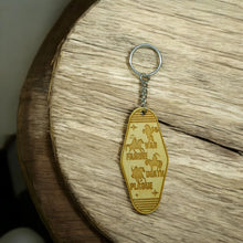 Load image into Gallery viewer, Keychain - 4 Horsemen of the Apocalypse - Birch wood