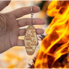 Load image into Gallery viewer, Keychain - 4 Horsemen of the Apocalypse - Birch wood