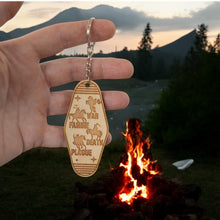 Load image into Gallery viewer, Keychain - 4 Horsemen of the Apocalypse - Birch wood