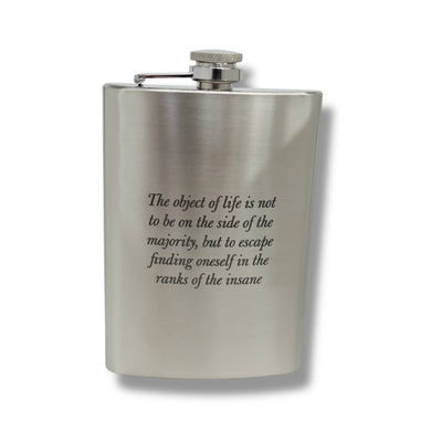 8oz The Object of life Marcus Aurelius SS Flask