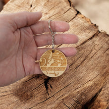 Load image into Gallery viewer, Keychain - PERSONALIZED Saxophone - Birch wood