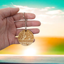 Load image into Gallery viewer, Keychain - PERSONALIZED Saxophone - Birch wood