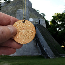 Load image into Gallery viewer, Necklace - Mayan Calendar - Snake and Cable Link chains