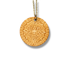 Load image into Gallery viewer, Necklace - Mayan Calendar - Snake and Cable Link chains