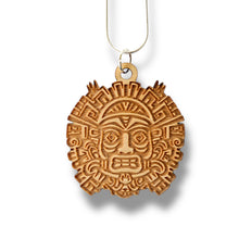 Load image into Gallery viewer, Necklace - Aztec Tribal - Snake and Cable Link chains - Birch wood