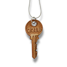 Load image into Gallery viewer, Necklace - 221b - Snake and Cable Link chains - Birch Wood