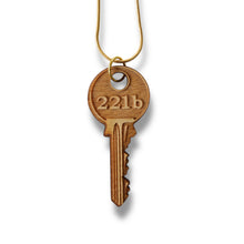 Load image into Gallery viewer, Necklace - 221b - Snake and Cable Link chains - Birch Wood