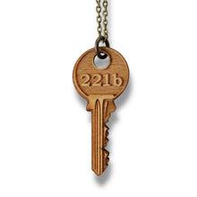 Load image into Gallery viewer, Necklace - 221b - Snake and Cable Link chains - Birch Wood