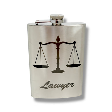 8oz Lawyer Stainless Steel Flask