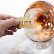 Load image into Gallery viewer, Necklace - Cassette Tape - Key of Life Snake and Cable Link chains - Birch Wood