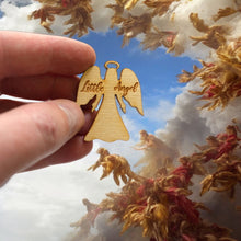 Load image into Gallery viewer, Necklace - Little Angel - Key of Life Snake and Cable Link chains - Birch Wood