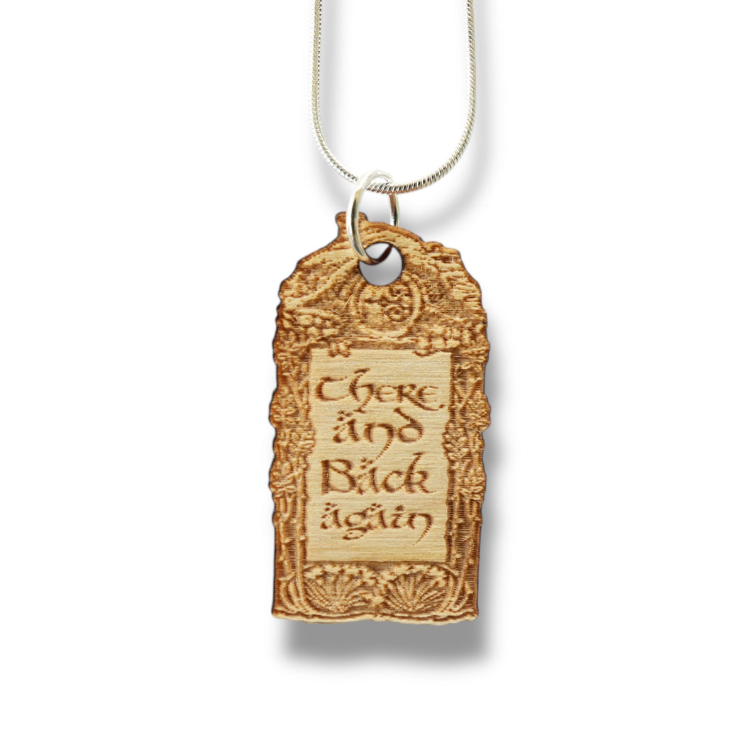 Necklace - There and Back Again - Snake and Cable Link chains - Birch wood