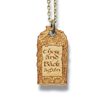 Load image into Gallery viewer, Necklace - There and Back Again - Snake and Cable Link chains - Birch wood