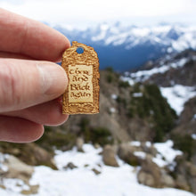 Load image into Gallery viewer, Necklace - There and Back Again - Snake and Cable Link chains - Birch wood