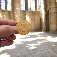 Load image into Gallery viewer, Necklace - Angel Ward - Key of Life Snake and Cable Link chains - Birch Wood