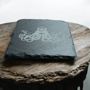 Coaster - Slate - Steampunk Octopus - SET OF 2