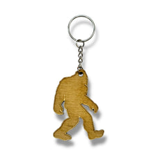 Load image into Gallery viewer, Keychain - Bigfoot Sasquatch  - Birch wood