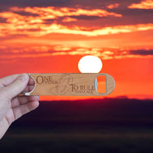 Load image into Gallery viewer, Wooden Bottle Opener - One Opener to Rule them All